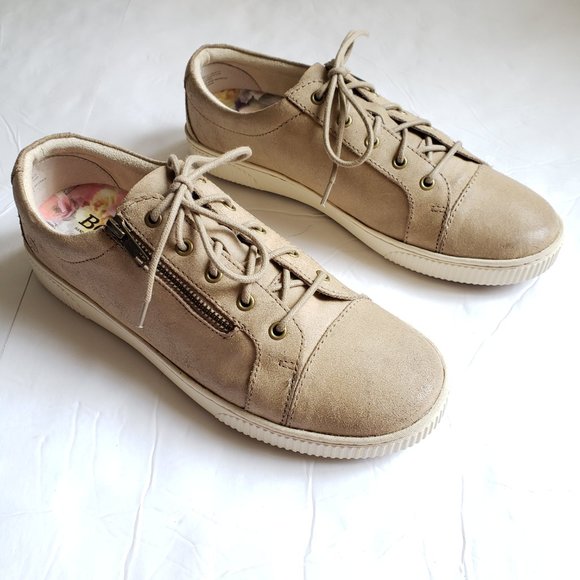 born tamara casual zip leather sneakers